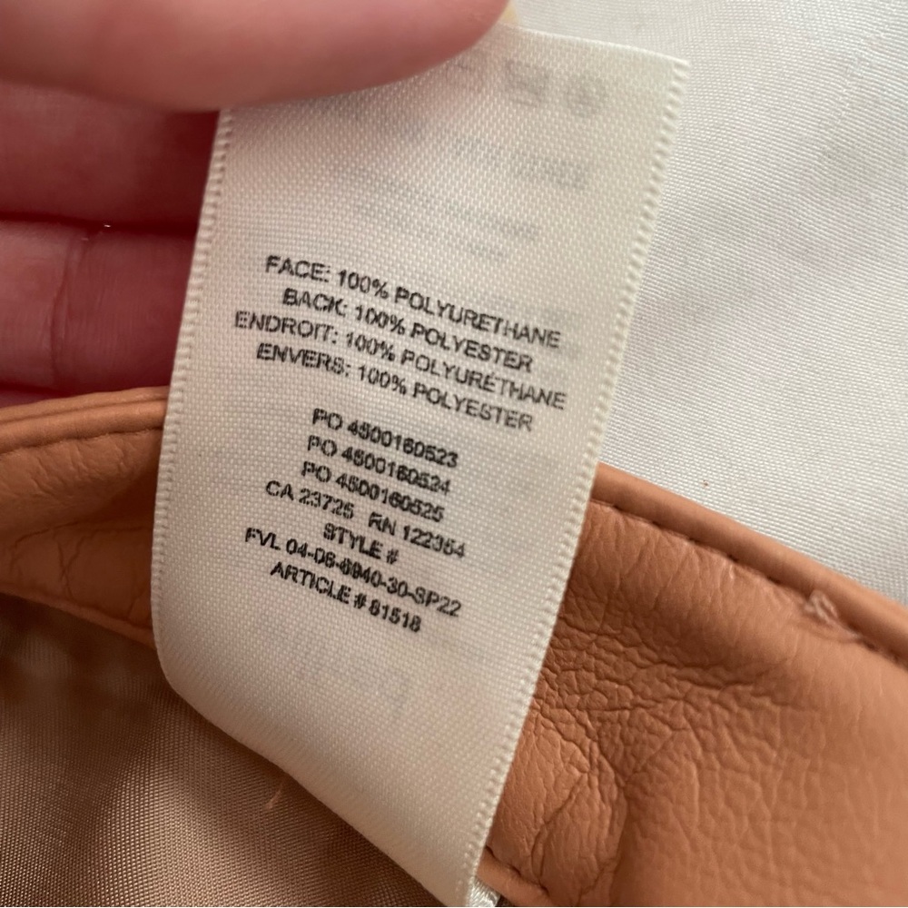 RARE Melina Leather Pants in Soft Terracotta - Picture 5 of 5